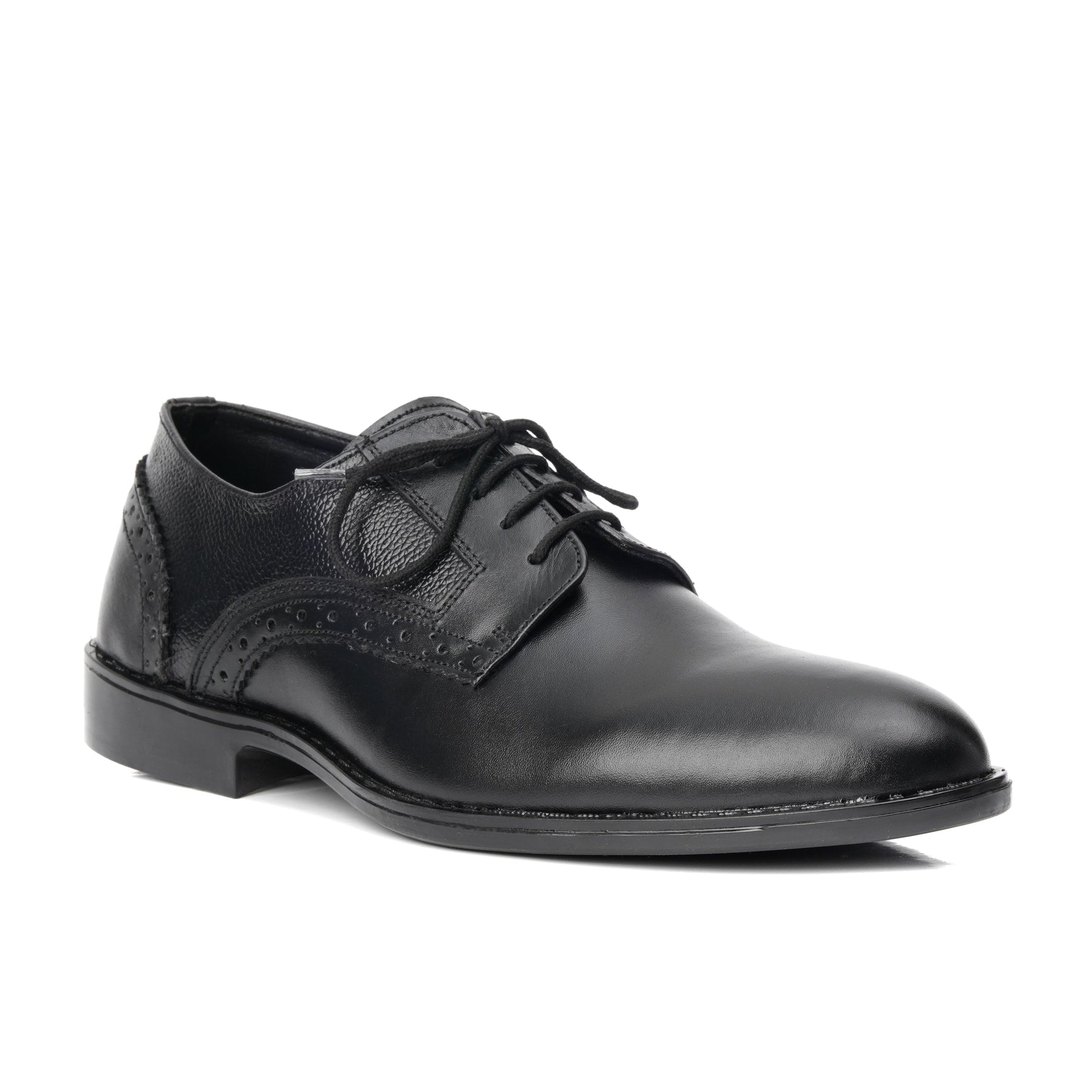 3006-Black Derby Soft Leather