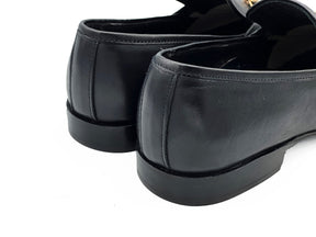 SKU:4001-Black Cow Leather Formal Loafer Style