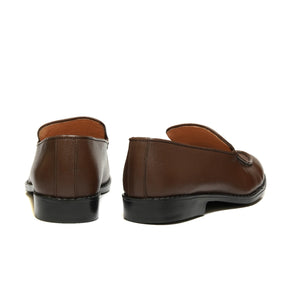 6006-Brown Soft Premium Formal leather loafers