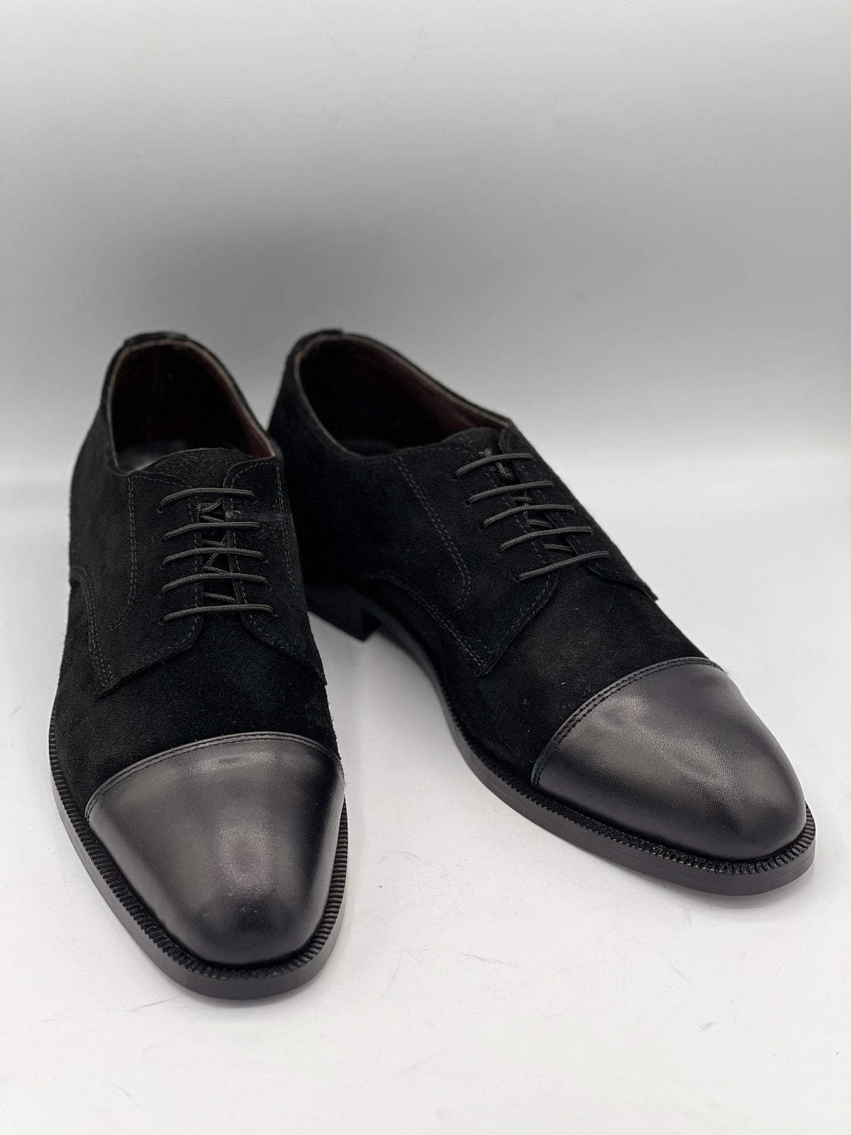 Royal Italian Leather Toe with Suede Formal Laced Shoe