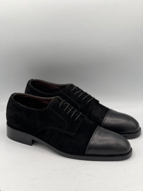 Royal Italian Leather Toe with Suede Formal Laced Shoe