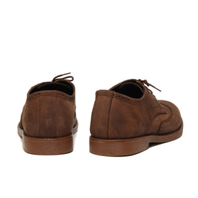 7058-Oily Brown Casual Suede Shoes